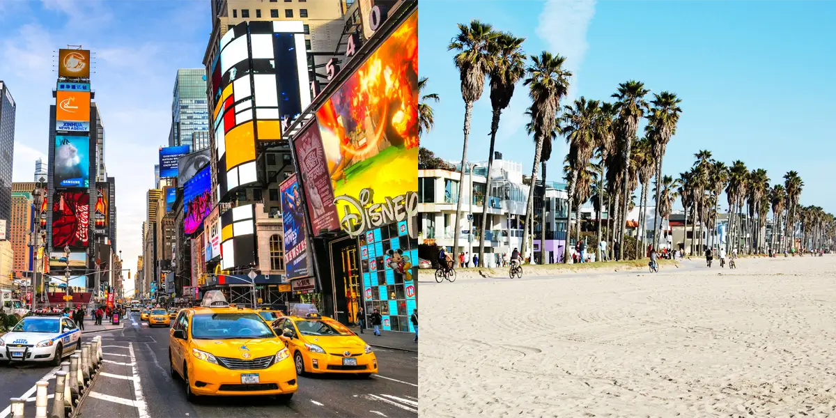 NYC and LA