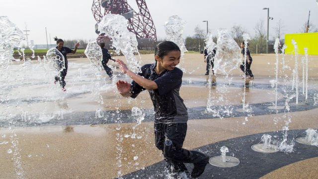 kid enjoying outdoors